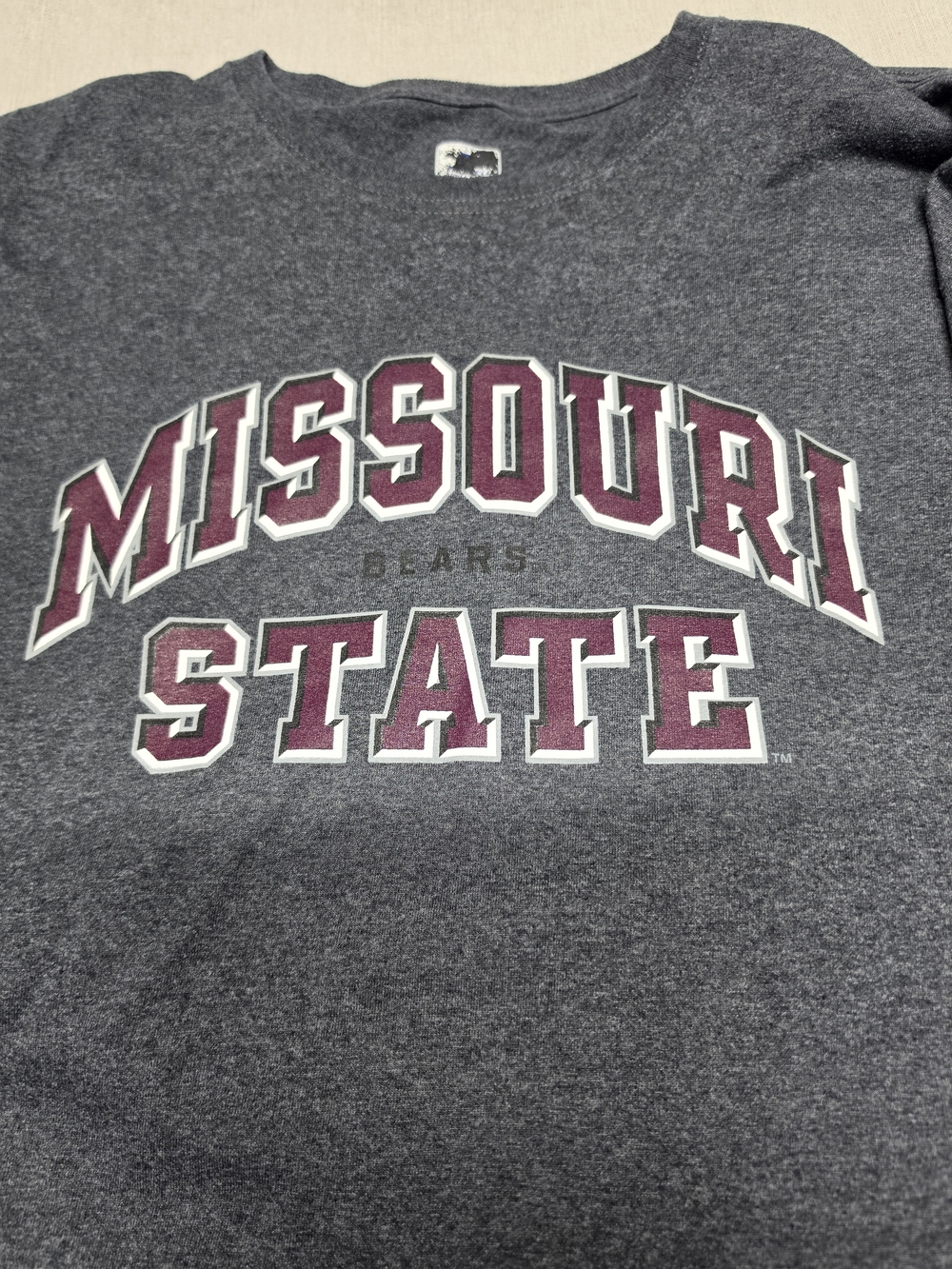 Missouri State Bears Gray Crewneck TShirt Xl